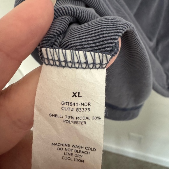 Green Envelope Modal Ribbed T-Shirt Blue - Picture 4 of 4